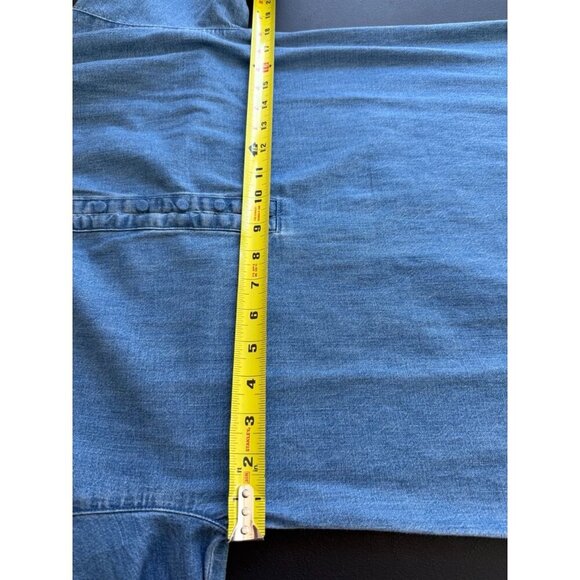 J.Crew Denim T-Shirt Dress Women's Size XXS NWT Boho Picnic Cottage Core Spring - Picture 5 of 8